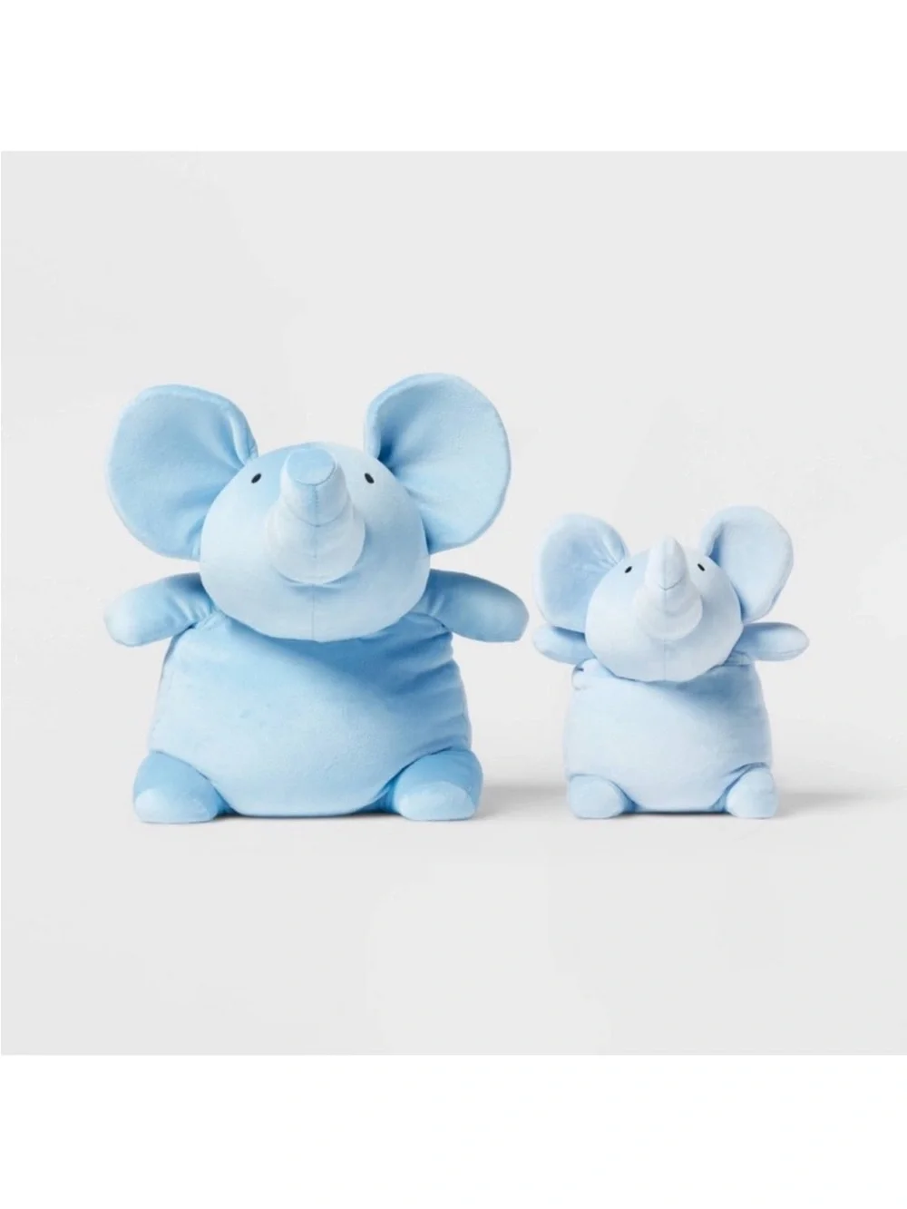 NWT Pillowfort Blue Elephant & Baby Weighted Blanket Plush Stuffed Animal Pillow